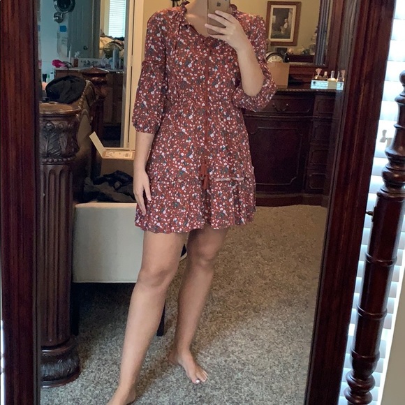 Blue Rain flower dress - Picture 2 of 2